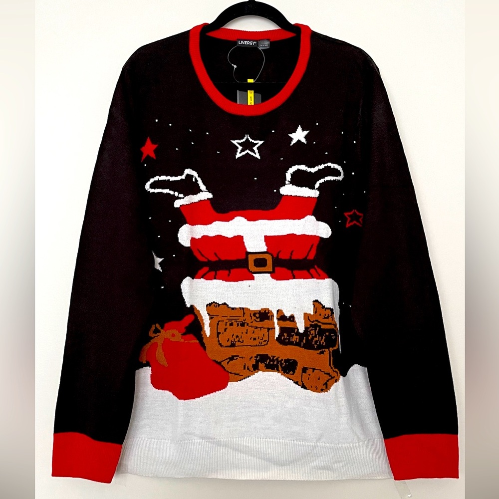 NWT Livergy Mens Holiday Novelty Sweater Size XL